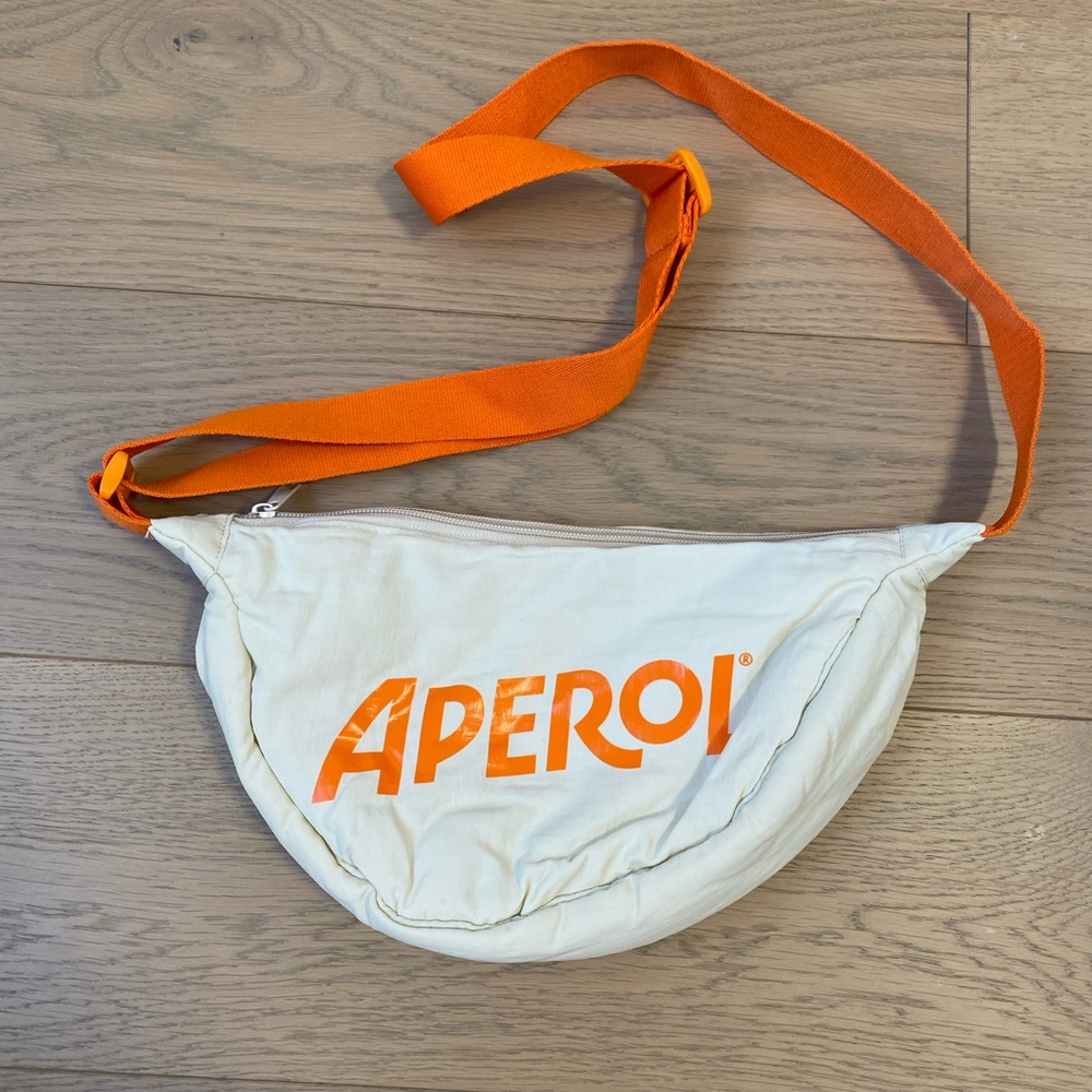 Aperol White & Orange Crossbody Bag